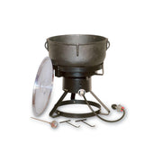 King Kooker 1740 17-1/2-Inch Outdoor Cooker with 10 Gallon Cast Iron Jambalaya Pot Package