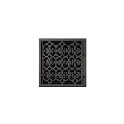 Signature Hardware HV-1017-1414-CI Scroll Design Cast Iron Floor Register w/ Louvers - 14