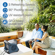 Lasko 7054 Misto Outdoor Misting Blower Fan - 3 Speeds, 15 Inch, Blue