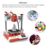 Easythreed OS7303C-US|SN4109 K6 3D Printer for Kids and Beginners, Desktop FDM 3D Printer with 2.4'' Touchscreen Control, 10m PLA Filament, Quick Assembly, Print Size 3.94x3.94x3.94in