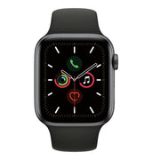 Apple Watch Gen 5 Series 5 Cell 44mm Space Gray Aluminum - Black Sport Band MWW12LL/A