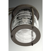 Signal Bay Collection 1-Light Oil-Rubbed Bronze Outdoor Flushmount