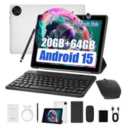 BESTSKI 10.1 Inch Tablet Set - 20GB RAM 64GB ROM 1TB Expandable with Keyboard and Mouse for Students and Professionals