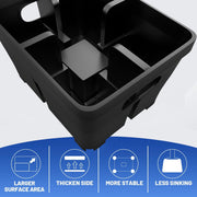 Aiqeek Trailer Jack Blocks 4-Pack, 25000 lbs Load Capacity, RV Stabilizer Blocks for Tongue Jack, Post, Foot, and 5th Wheel