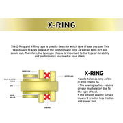 Niche Gold 428 X-Ring Chain 118 Links with Master Link for Motorcycles 519-CDC2412H