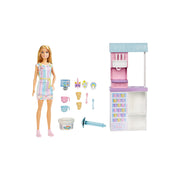 Mattel HCN46 Barbie Ice Cream Shop Playset with Blonde Doll