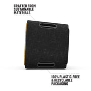 House of Marley Get Together 2 Portable Bluetooth Speaker, 40W Output, 20-Hour Battery, IP65 Water-Resistant, Sustainable Bamboo and Upcycled Fabric, Signature Black