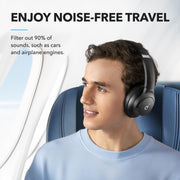 Soundcore by Anker Q20i Wireless Noise Cancelling Over-Ear Headphones, Hybrid ANC, 40mm Drivers, 40-Hour Battery, Hi-Res Audio, Deep Bass, Bluetooth 5.0, Black