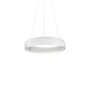 Kuzco Halo LED Ceiling Pendant Light, 62W Integrated LED, 5200 Lumens, Black Aluminum Finish, 24.38 in Width, 4.25 in Height, Contemporary Style, PD22723-BK
