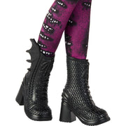 Mattel Disney Descendants Mal Isle of the Lost 10th Anniversary Fashion Doll, 11-Inch, Purple Hair, Removable Outfit, Spell Book Accessory
