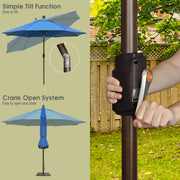 EliteShade 9Ft Market Umbrella Patio Outdoor Table Umbrella with Ventilation, Royal