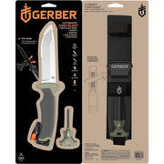Gerber Survival 4.75'' Fixed Blade Knife with Fire Starter