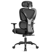 Coolhut Ergonomic Office Chair, High Back with Adjustable Lumbar Support, Breathable Mesh, 500 lb Capacity, Black