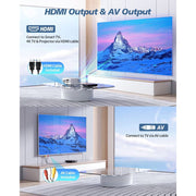 Desobry Mini DVD Player, Portable, Full HD 1080P HDMI Output, USB and TF Card Support, All Region Free, Black, MD115B