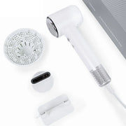 Tideway C02 Titanium High-Speed Hair Dryer, 110000 RPM Brushless Motor, Ionic Technology, 4 Heat Settings, Smart Thermo Control, Silver