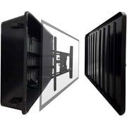 Storm Shell SS-55 Outdoor TV Hard Cover Weatherproof Protection - Mounts Right on The Wall - Mounting Bracket Included, 45-55 inch Black