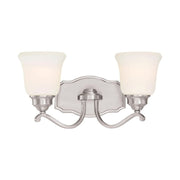 Minka Lavery Savannah Row 2 Light Brushed Nickel Bath Light-3322-84