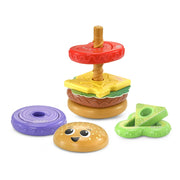 LeapFrog 80-609400 4-in-1 Learning Hamburger Plastic & fabric Plastic, Fabric with Accessories, Baby and Toddler Toys