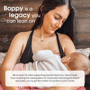 The Boppy Company New Nursing Pillow, Tan Checkered Stripes