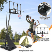 Ktaxon 5.3-10ft Adjustable Portable Basketball Hoop