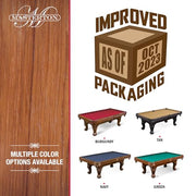 EastPoint Sports 1-1-32766-AA001D Masterton 87 Inch Billiard Pool Table Tan - Improved Packaging for Game Room