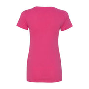 Next Level Women's Ideal V-Neck T-Shirt, Lightweight 60% Cotton 40% Polyester, Classic Fit, Tear-Away Label, N1540