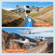 Wefone L106 GPS Foldable Drone with 4K UHD Camera, Brushless Motor, 2 Batteries, White