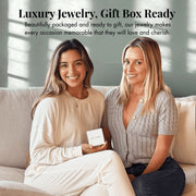 Cate & Chloe CCGM20111NK-RG Whitney 18k Rose Gold Plated Pendant Necklace with 112 Simulated Diamond Crystals, Adjustable 18-Inch Cable Chain, Lobster Clasp