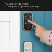 Yale YRD4X0-BLE Unlock with Your Entry Code and Create Adjustable Codes, Satin Nickel