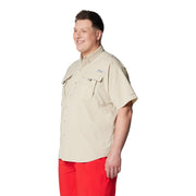 Columbia Bahama Short-Sleeve Button-Down Shirt - Fossil - M