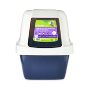 Vibrant Life Large Sifting Hooded Enclosed Cat Litter Box, Durable Polypropylene, White, CP66WM