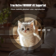 Magcubic L018 Projector, Native 1080P with 4K Support, 650 ANSI Lumens, WiFi 6, Bluetooth 5.4, Auto Focus, Auto Keystone Correction, Voice Control