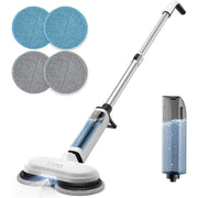 iDOO Cordless Electric Mop with Water Sprayer & LED Headlight, Dual-Motor, Self-Propelled, Effortles
