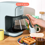 Beautiful 29456 12-Cup Programmable Coffee Maker, Cornflower Blue by Drew Barrymore