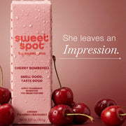 Sweetums Sweet Spot Strawberries and Cream Solid Perfume Stick, Flavor-Infused, Long-Lasting Fragrance for Women, 0.37 oz