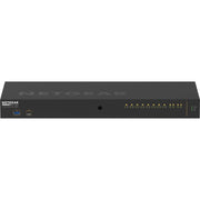 Netgear AV Line M4250 GSM4212PX Managed Ethernet Switch, 8-Port Gigabit PoE+ 240W, 2x1G and 2xSFP+ 10G Fiber Uplinks, Rackmount Ready, Black