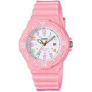 Casio Women's LRW-200H-4B2VCF Pink Stainless Steel Watch with Resin Band
