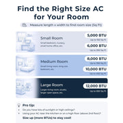 Windmill Lite Series Window Air Conditioner, 6,000 BTU, Quiet Operation, Wi-Fi Remote Control, Easy Installation, Cooling up to 250 Sq Ft, 06W11