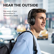Soundcore by Anker Q20i Wireless Noise Cancelling Over-Ear Headphones, Hybrid ANC, 40mm Drivers, 40-Hour Battery, Hi-Res Audio, Deep Bass, Bluetooth 5.0, Black