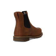 Carhartt Men's Frontier Steel Toe Chelsea Work Boots, Water Resistant Oil-Tanned Leather, Slip-On, Bison Brown, Size 9.5 FN5254-M