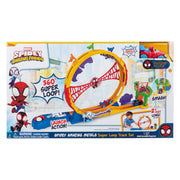 Marvel SNF0365 Spidey and His Amazing Friends 28 inch Amazing Metals Super Loop Vehicle Track Set