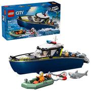 LEGO 60456 City Police Boat Chase Building Set with Floating Boats, 264 Pieces, Ages 6+