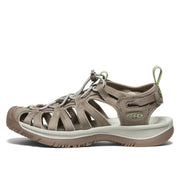 KEEN Whisper Women's Athletic Sandals, Water-Resistant, Lightweight, Adjustable Bungee Closure, Timberwolf/Tarragon, Size 6.5 Medium, 1027365