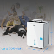 DuraComfort DH35WM Dehumidifier for Basement,Up to 3000 Sq.ft 35 Pint (50 Pint 2012 DOE) with Wi-Fi