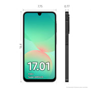 Samsung Galaxy A26 5G Smartphone, 6.7 in Super AMOLED 120Hz Display, 8GB RAM, 256GB Storage, Black, IP67 Dust and Water Resistant, Android 15