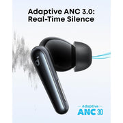 Soundcore Liberty 5 Wireless Earbuds by Anker, Adaptive ANC 3.0 Noise Cancelling, Dolby Audio, 6-Mic AI Clear Calls, Fast Charging, 48H Playtime, Black
