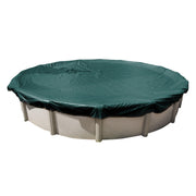 In The Swim 21 Round Above Ground Winter Pool Cover, Polar Plus 10 x 10 Scrim, UV Resistant, Winch and Cable Included, Green