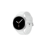 Samsung Galaxy Watch8 40mm Bluetooth Smartwatch, Silver, White Strap