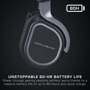 Turtle Beach Stealth 700 Gen 3 Wireless Multiplatform Gaming Headset, 60mm Eclipse Dual Drivers, Flip-to-Mute Microphone, Bluetooth 5.2, 80-Hour Battery, Black