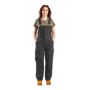 Berne Softstone Duck Insulated Bib Overalls for Ladies - Titanium - M - Regular